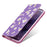 Daisy Pattern Flash Powder Style PU Leather Shell for Samsung Galaxy S20 Plus - Purple - 6
