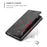 CASEME 013 Series Cover Auto-absorbed Leather Wallet Case for Samsung Galaxy A41 (Global Version) - Black - 6