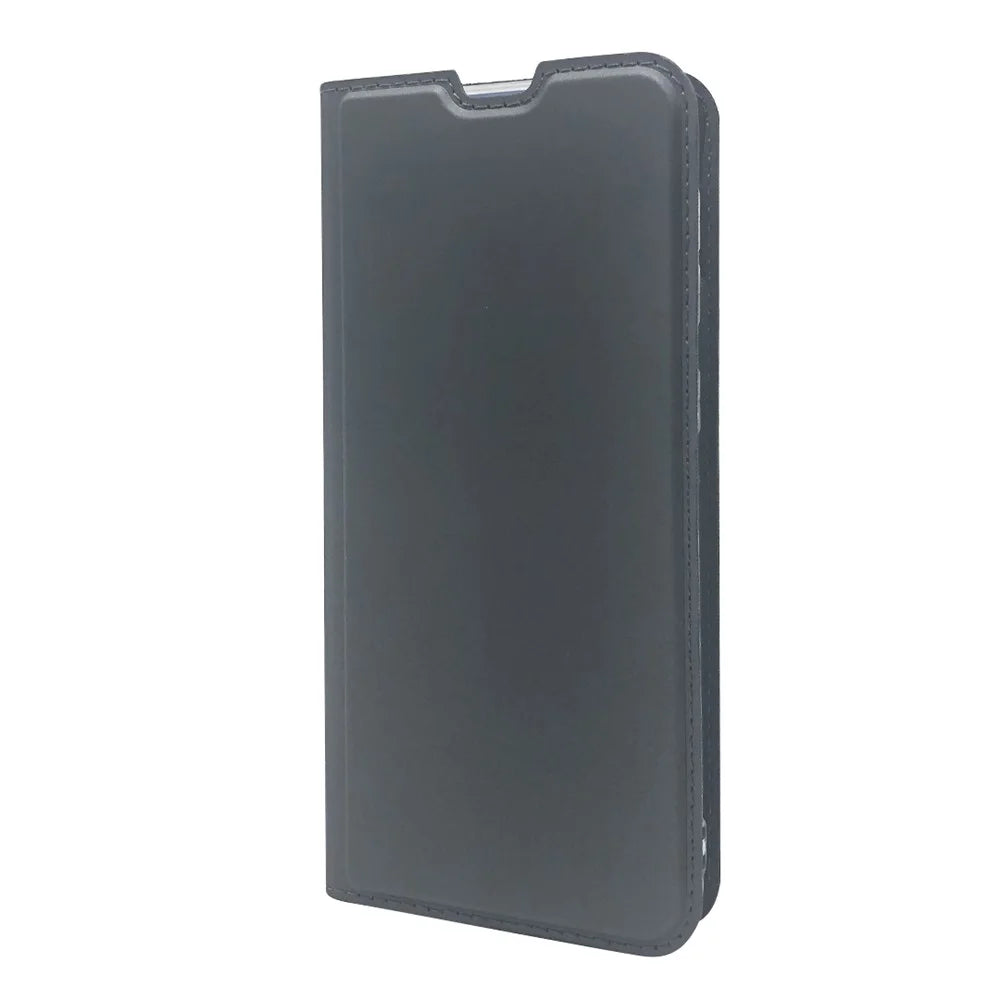 Magnetic Adsorption Stand Leather Card Holder Case for Samsung Galaxy M31 - Black - 2