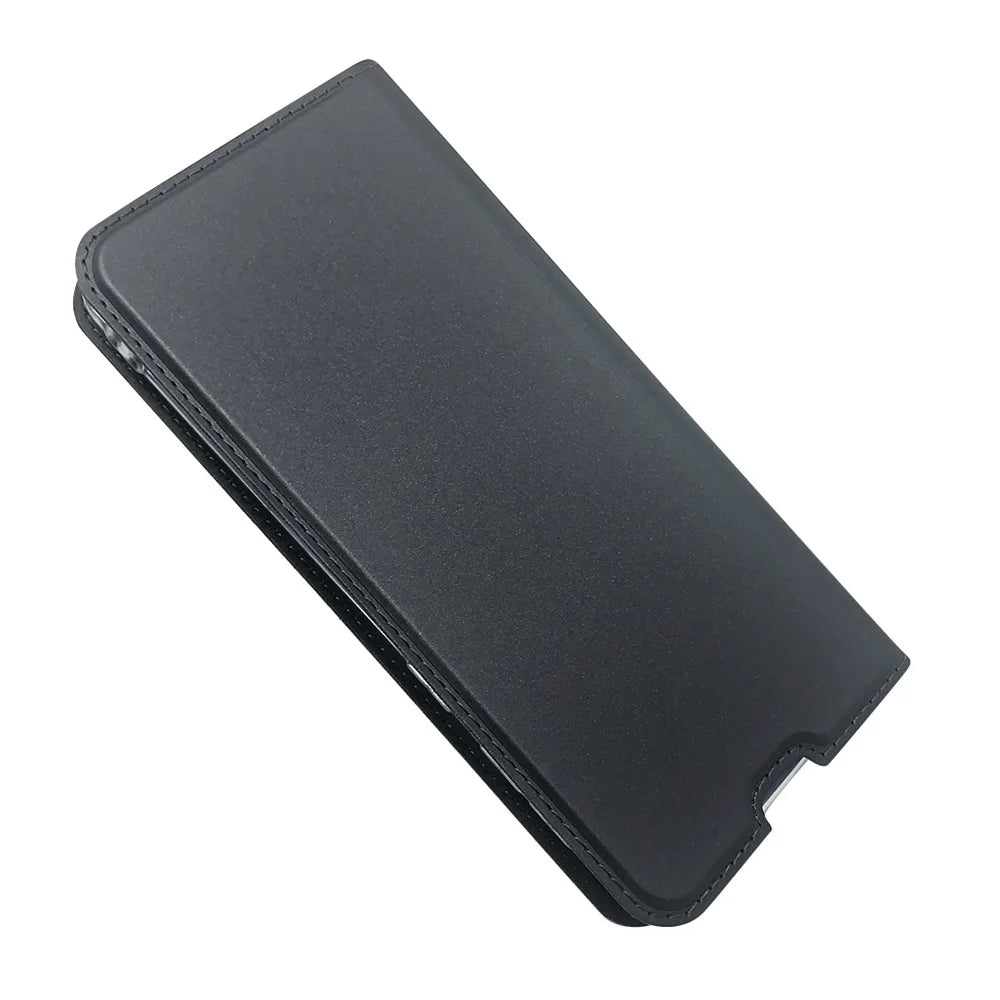Magnetic Adsorption Stand Leather Card Holder Case for Samsung Galaxy M31 - Black - 5