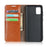 Crazy Horse Wallet Stand Genuine Leather Case for Samsung Galaxy A31 - Brown - 4
