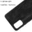 PU Leather Coated PC + TPU Hybrid Cover Case for Samsung Galaxy A41 (Global Version) - Black - 4