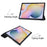 Tri-fold Stand Tablet Case for Samsung Galaxy Tab S7+ / S8+ Pattern Printing PU Leather Protective Cover - Don't Touch Me - 3