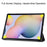 Tri-fold Stand Tablet Case for Samsung Galaxy Tab S7+ / S8+ Pattern Printing PU Leather Protective Cover - Don't Touch Me - 4