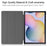 Tri-fold Stand Tablet Case for Samsung Galaxy Tab S7+ / S8+ Pattern Printing PU Leather Protective Cover - Don't Touch Me - 5