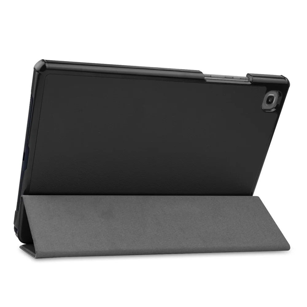 Tri-fold Leather Stand Case Wake / Sleep Smart Cover for Samsung Galaxy Tab A7 10.4 (2020) / (2022) T500   - Black - 6