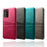 Hard Cover Double Card Slots PU Leather Coated Plastic Phone Case for Samsung Galaxy Note20 / Note20 5G - Black - 6