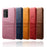 Hard Cover Double Card Slots PU Leather Coated Plastic Phone Case for Samsung Galaxy Note20 / Note20 5G - Black - 7