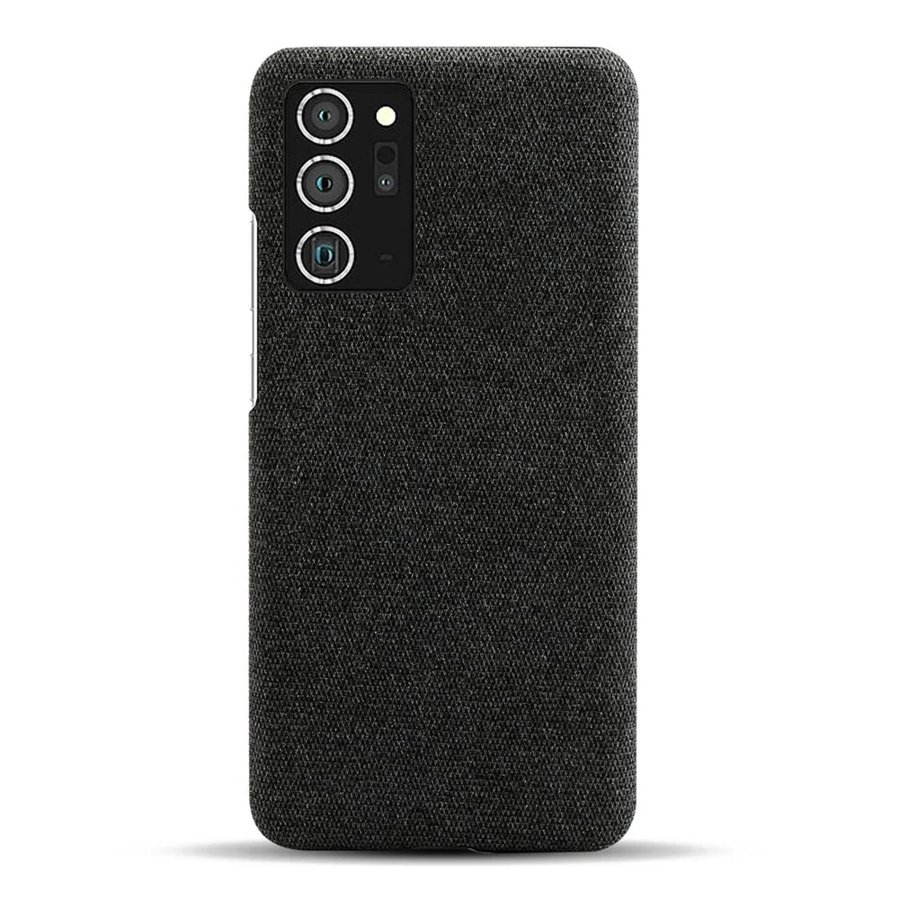 Cloth + PC Protective Cover for Samsung Galaxy Note20 Ultra / Note20 Ultra 5G- Black - 3