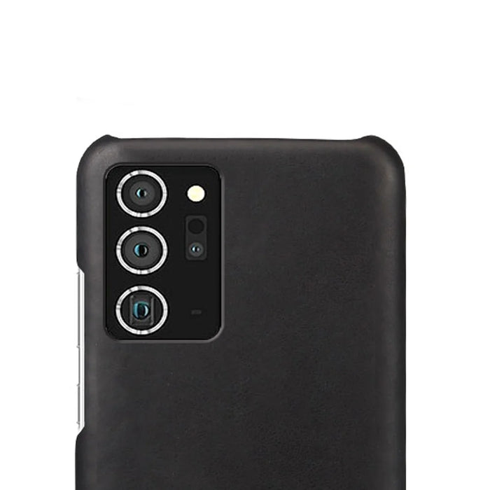 Crazy Horse Skin PU Leather Coated PC Shell Hard Case for Samsung Galaxy Note20 / Note20 5G - Black - 3
