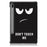 Pattern Printing Tri-fold Stand Leather Smart Case for Samsung Galaxy Tab S7 T870 T875 / Tab S8 - Do not Touch Me - 3
