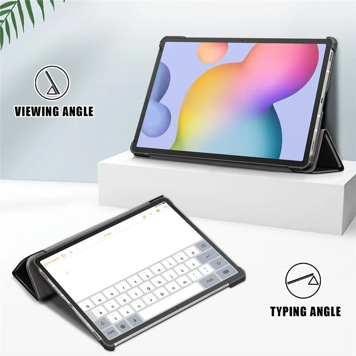 Pattern Printing Tri-fold Stand Leather Smart Case for Samsung Galaxy Tab S7 T870 T875 / Tab S8 - Do not Touch Me - 4