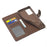 LC.IMEEKE Leather Wallet Stand Cover Cell Phone Case for Samsung Galaxy Note20/Note20 5G - Coffee - 5