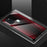 Carbon Fibre Texture Glass Back + TPU Cover for Samsung Galaxy A21s - Red - 1