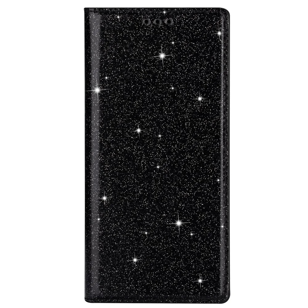 Flash Powder Leather Shell for Samsung Galaxy A31 - Black - 2
