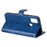 Zipper Pocket Leather Wallet Stand Case for Samsung Galaxy M21 / M30s - Blue - 6