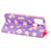 Daisy Pattern Flash Powder Card Holder Flip Leather Phone Case for Samsung Galaxy A21s - Purple - 7