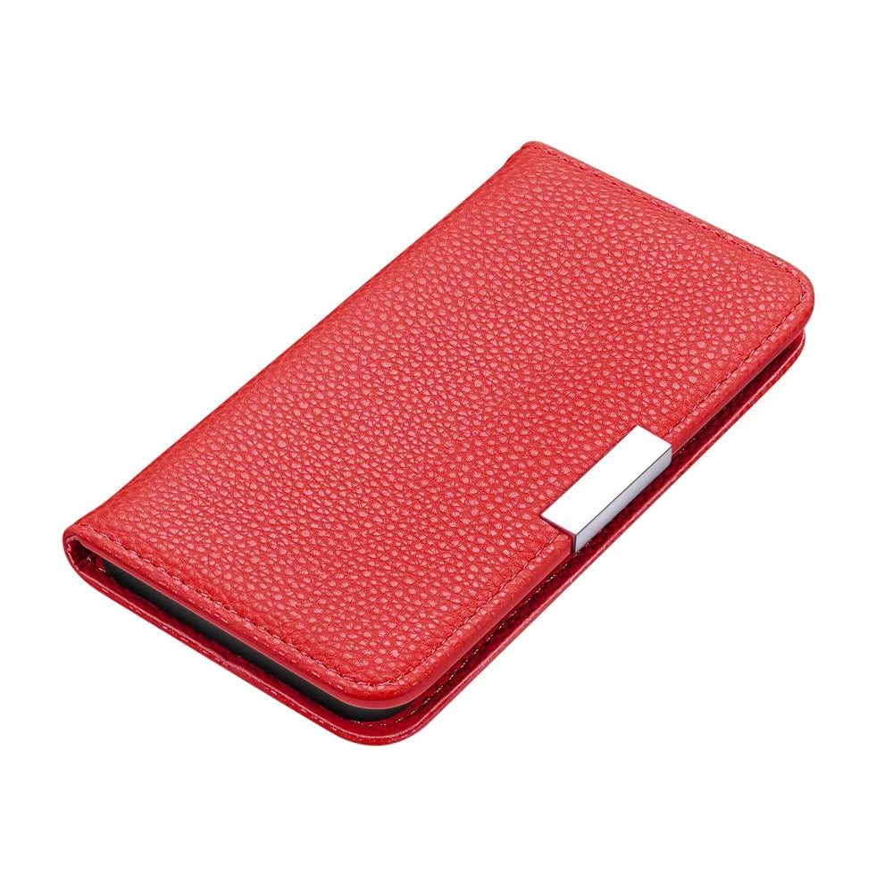 Retro Case Litchi Skin Leather Stand Cover with Card Slots for Samsung Galaxy S20 Plus/S20 Plus 5G  - Red - 3