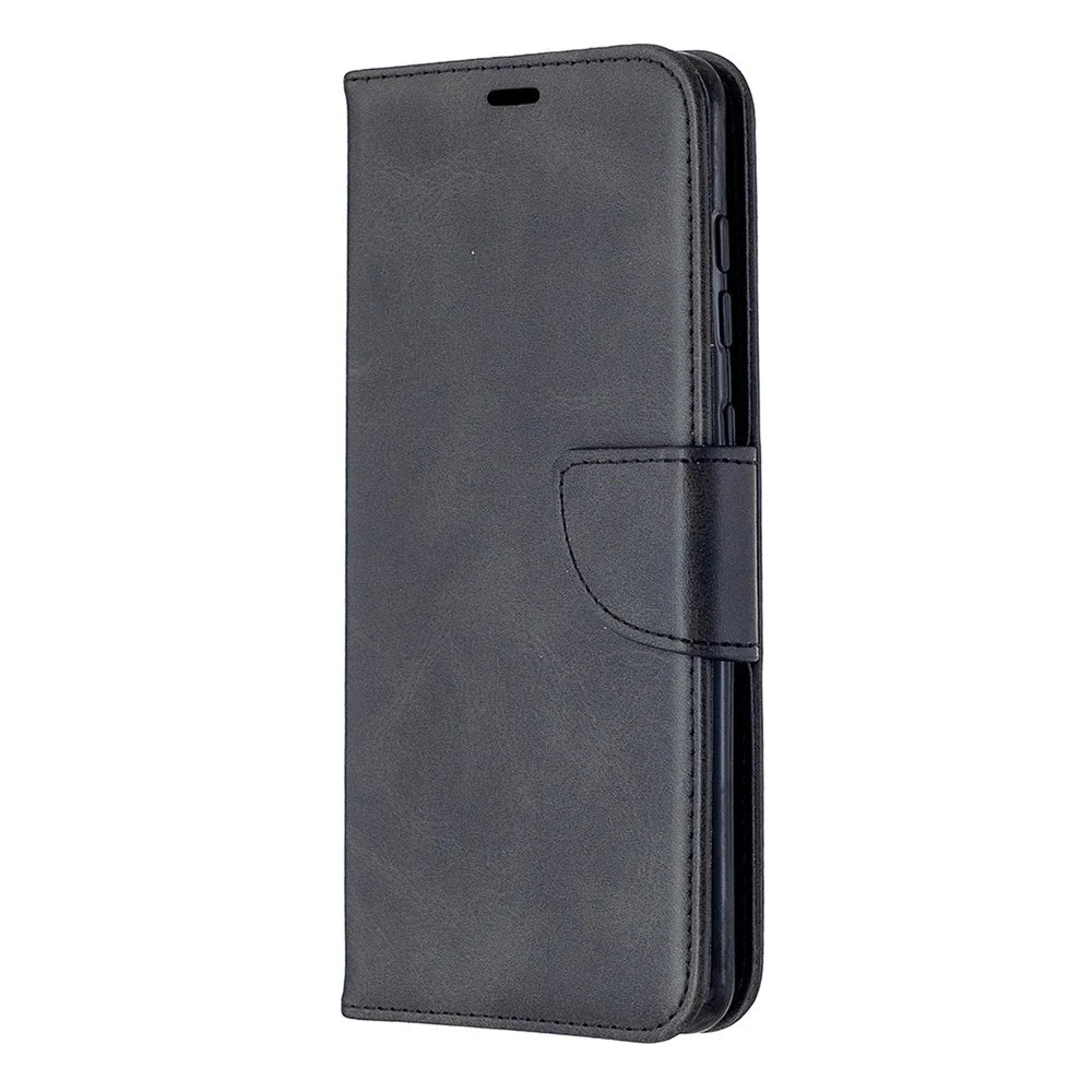 Wallet Leather Stand Case for Samsung Galaxy A21s - Black - 2