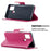 Imprint Butterfly Leather Wallet Case for Samsung Galaxy A21s - Rose - 5