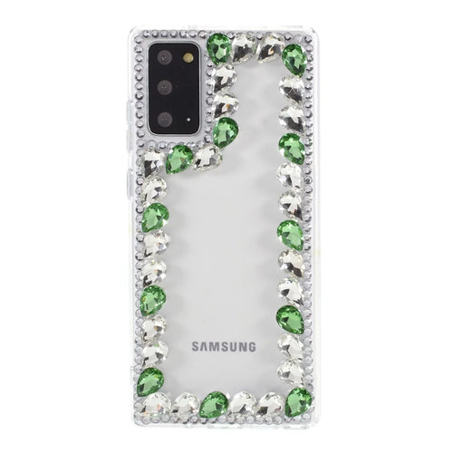 Crystal Rhinestone Decoration TPU Cover for Samsung Galaxy Note20/Note20 5G - Green - 1