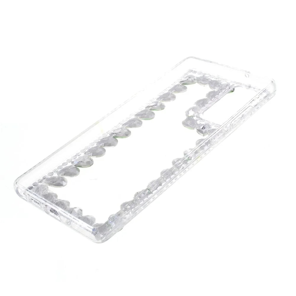 Crystal Rhinestone Decoration TPU Cover for Samsung Galaxy Note20/Note20 5G - Green - 6
