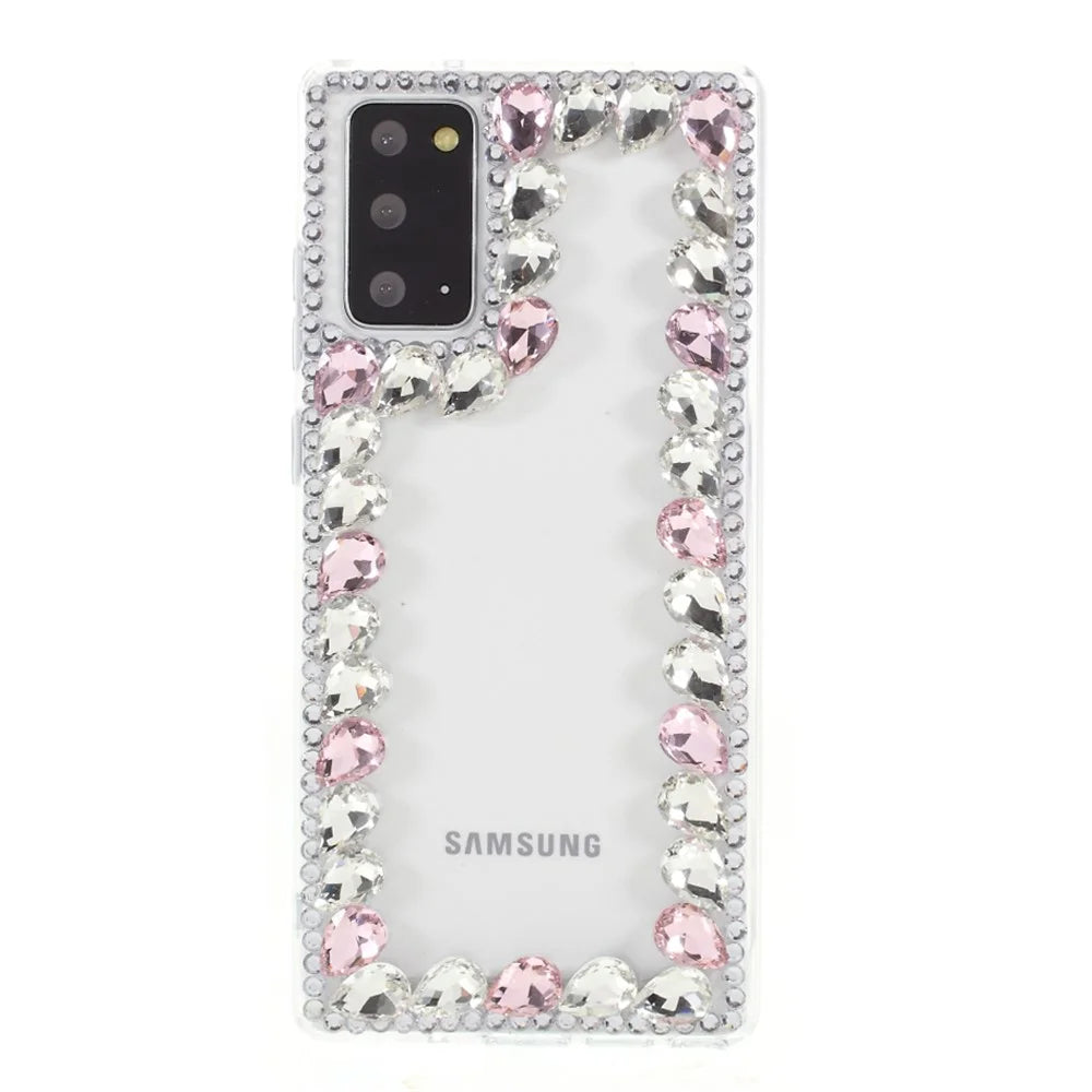 Crystal Rhinestone Decoration TPU Case for Samsung Galaxy Note20 Ultra/Note20 Ultra 5G - Pink - 1