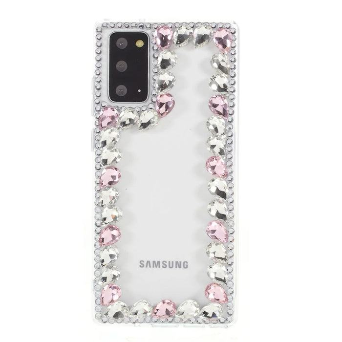 Crystal Rhinestone Decoration TPU Case for Samsung Galaxy Note20 Ultra/Note20 Ultra 5G - Pink - 1