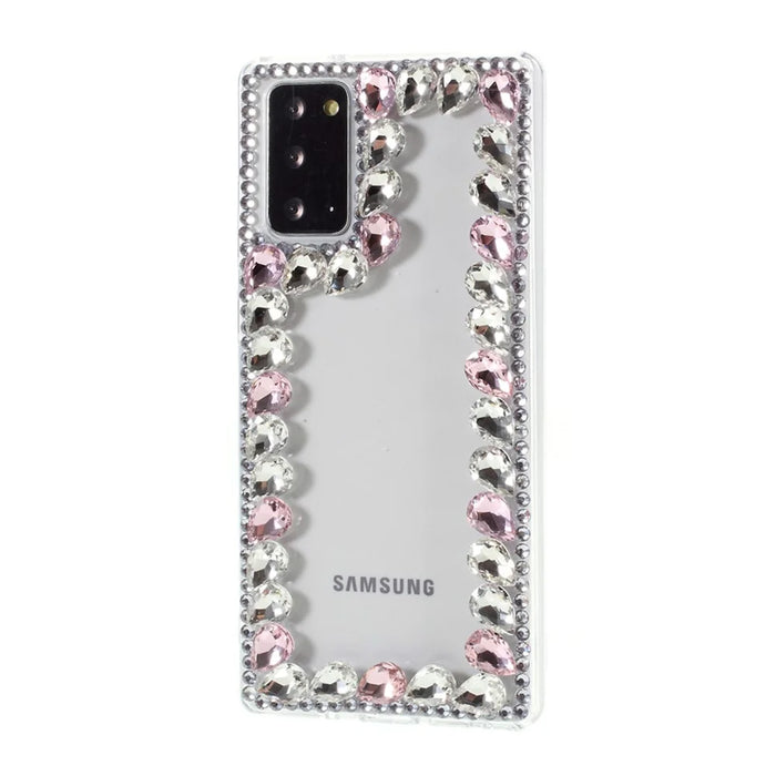 Crystal Rhinestone Decoration TPU Case for Samsung Galaxy Note20 Ultra/Note20 Ultra 5G - Pink - 2