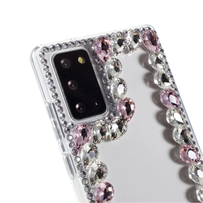 Crystal Rhinestone Decoration TPU Case for Samsung Galaxy Note20 Ultra/Note20 Ultra 5G - Pink - 4