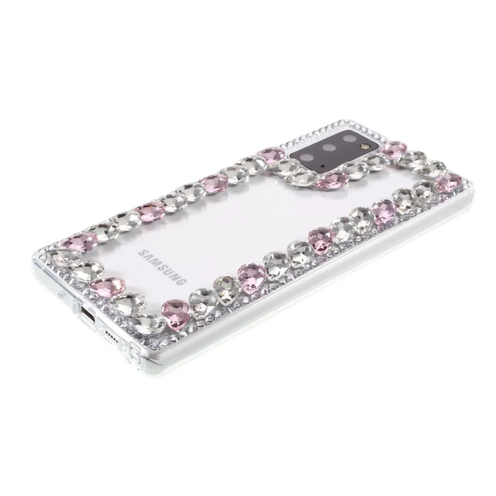 Crystal Rhinestone Decoration TPU Case for Samsung Galaxy Note20 Ultra/Note20 Ultra 5G - Pink - 5