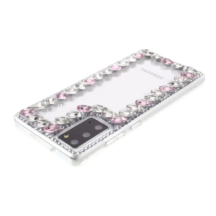 Crystal Rhinestone Decoration TPU Case for Samsung Galaxy Note20 Ultra/Note20 Ultra 5G - Pink - 7