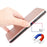 Carbon Fiber Auto-absorbed Leather Phone Shell for Samsung Galaxy Note20/Note20 5G - Rose Gold - 3