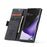 CASEME 013 Series Simplicity Auto-absorbed Leather Shell Wallet Case for Samsung Galaxy Note20/Note20 5G - Black - 5