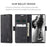 CASEME 013 Series Simplicity Auto-absorbed Leather Wallet Case for Samsung Galaxy Note20 Ultra/Note20 Ultra 5G - Black - 4