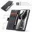 CASEME 013 Series Simplicity Auto-absorbed Leather Wallet Case for Samsung Galaxy Note20 Ultra/Note20 Ultra 5G - Black - 5