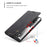 CASEME 013 Series Simplicity Auto-absorbed Leather Wallet Case for Samsung Galaxy Note20 Ultra/Note20 Ultra 5G - Black - 6