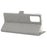 VILI DMK Cross Texture Double Magnetic Clasp Leather Wallet Covering Case for Samsung Galaxy Note20/Note20 5G - Grey - 2