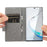 VILI DMK Cross Texture Double Magnetic Clasp Leather Wallet Covering Case for Samsung Galaxy Note20/Note20 5G - Grey - 3