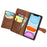 Zipper Pocket Wallet Leather Stand Case for Samsung Galaxy A51 SM-A515 - Brown - 4