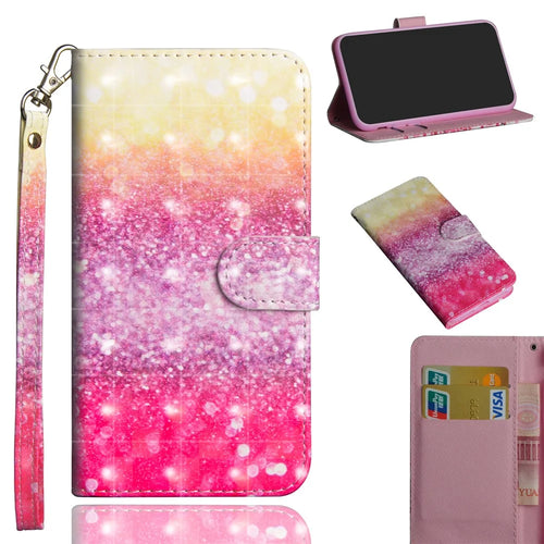 Light Spot Decor Pattern Printing Leather Case for Samsung Galaxy Note20/Note20 5G - Glitter Elements - 1