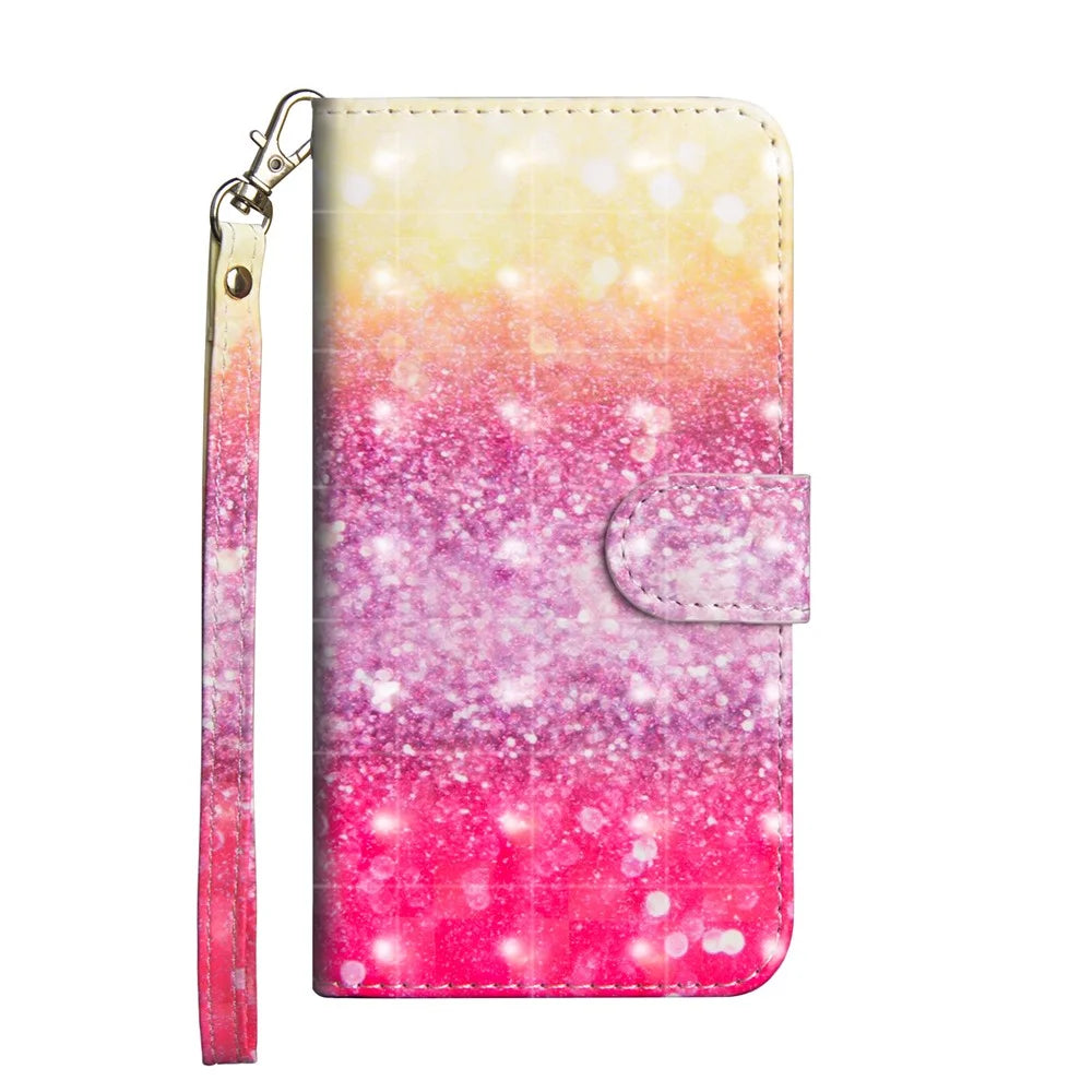 Light Spot Decor Pattern Printing Leather Case for Samsung Galaxy Note20/Note20 5G - Glitter Elements - 2