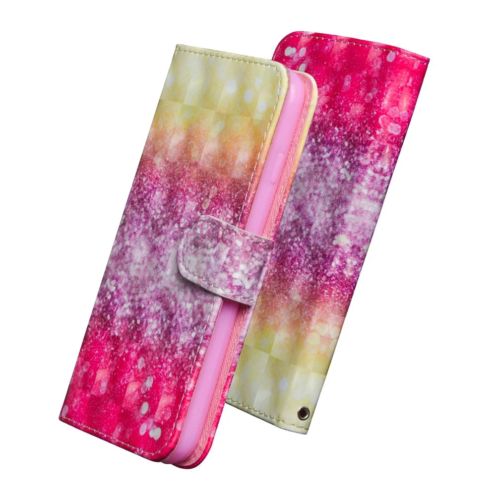 Light Spot Decor Pattern Printing Leather Case for Samsung Galaxy Note20/Note20 5G - Glitter Elements - 4