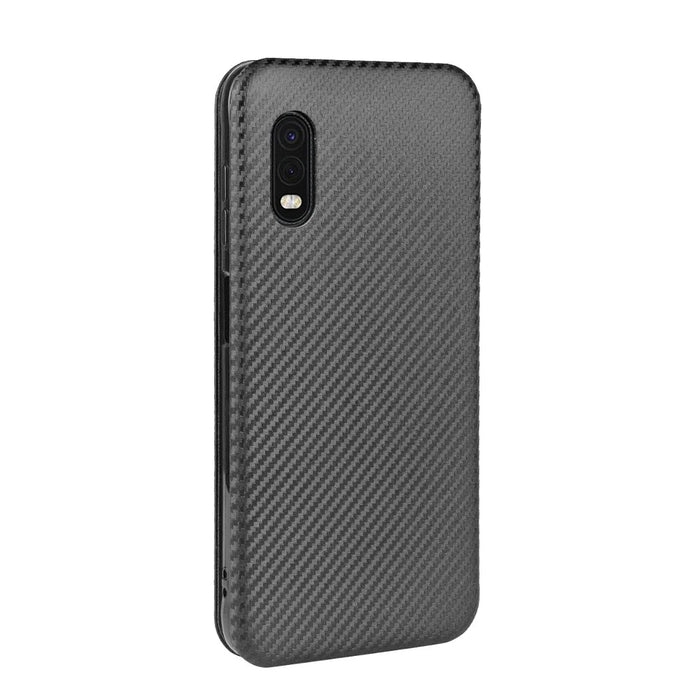 Carbon Fiber Texture Leather Auto-absorbed Shell for Samsung Galaxy Xcover Pro - Black - 7