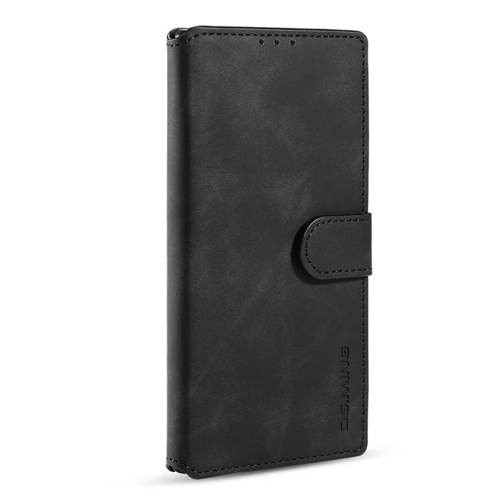 DG.MING Retro Leather Wallet Stand Cover for Samsung Galaxy Note20 Ultra/Note20 Ultra 5G - Black - 2