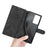 DG.MING Retro Leather Wallet Stand Cover for Samsung Galaxy Note20 Ultra/Note20 Ultra 5G - Black - 7
