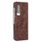 Litchi Skin Leather Coated PC Phone Back Shell for Samsung Galaxy Fold 4G / Fold 5G / W20 5G - Brown - 4