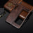 Litchi Skin Leather Coated PC Phone Back Shell for Samsung Galaxy Fold 4G / Fold 5G / W20 5G - Brown - 5