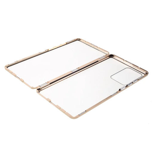 Double-sided Tempered Glass + Magnetic Adsorption Metal Frame Cover for Samsung Galaxy Note20 Ultra/Note20 Ultra 5G - Gold - 2