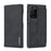 LC.IMEEKE Retro Style Leather Card Holder Case for Samsung Galaxy Note20 Ultra/Note20 Ultra 5G - Black - 1